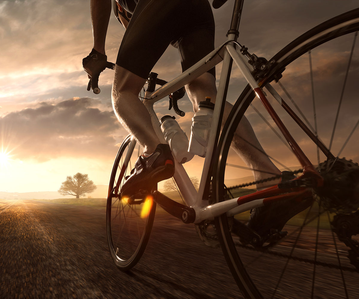 Man cycling using six60fit